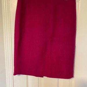 J. Crew Hot Pink Wool Skirt Size 6